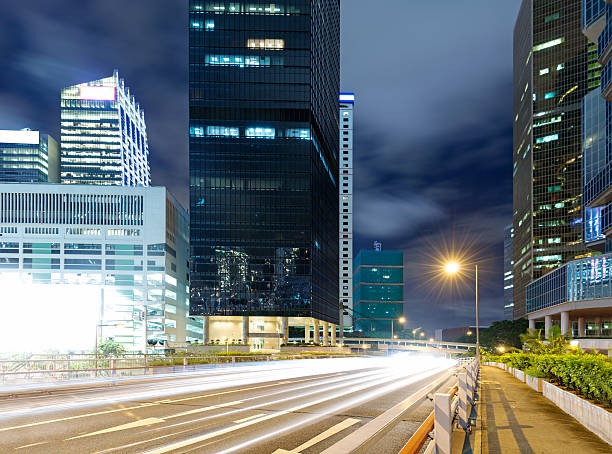 istock traffic in Hong Kong at night 462354275