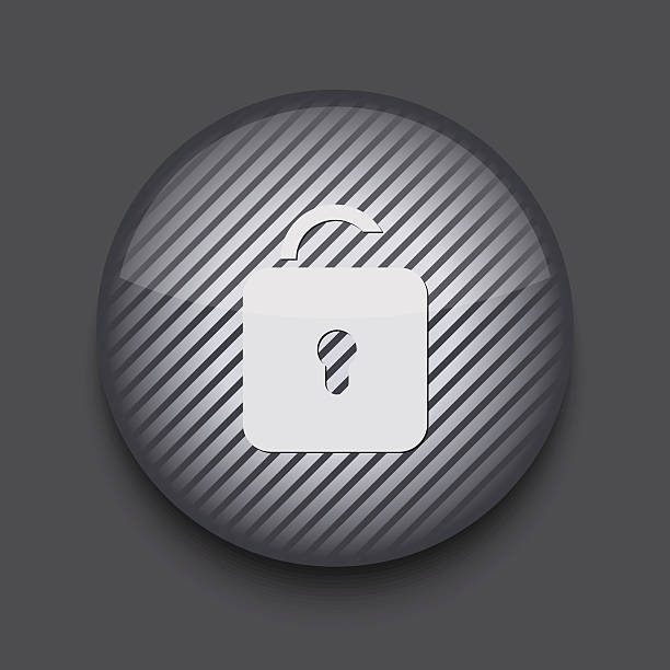 вектор приложение circle icon на серый фон в полоску.  eps 10 - complimentary gratis freedom computer keyboard stock illustrations
