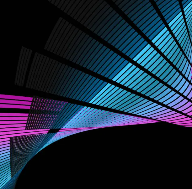 Vector illustration of abstract sound wave technology background