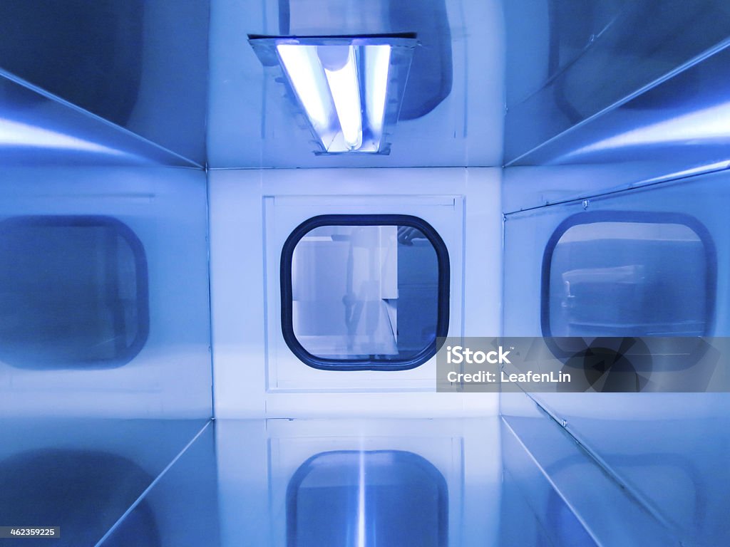 Laboratory UV disinfection Ultraviolet Light Stock Photo