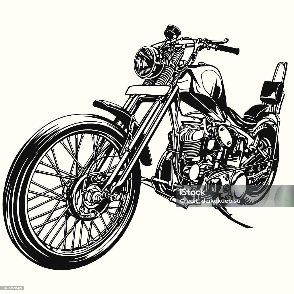 big de motociclismo - arte vectorial de Motocicleta libre de derechos