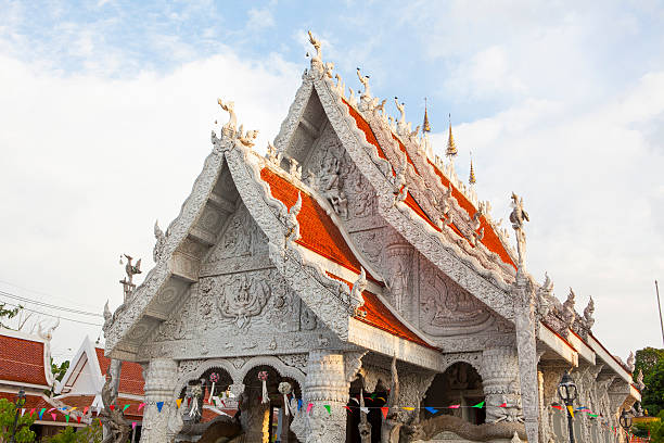 istock Gable details of temple. 462359655