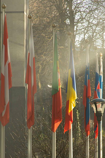 istock european flags, streaks of sun 462363585