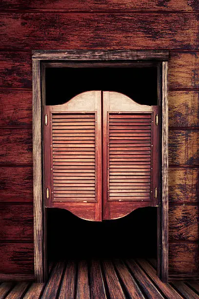 Old western swinging Saloon doors
