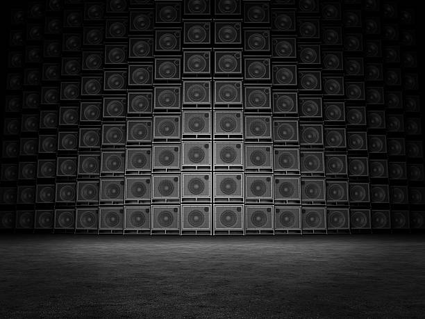 istock Wall of guitar amps 462367009