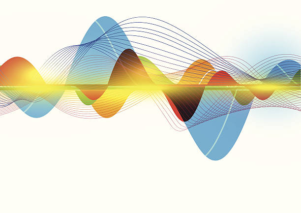 Colorido abstracto de la onda - ilustración de arte vectorial