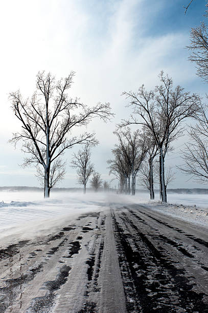 istock snow on the street 462368241