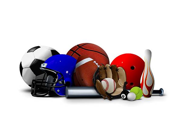 istock Sports Equipment on White 462371287