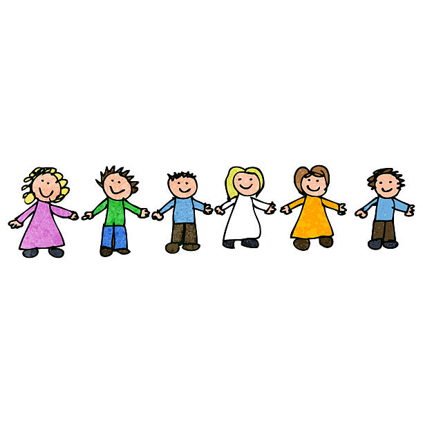 istock child's drawing of friends together 462373103
