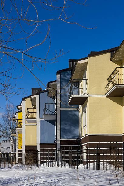 istock Colorful town houses 462378077
