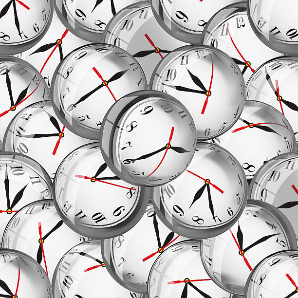 istock Clocks in bubbles - deadlines and time management concept 462381153