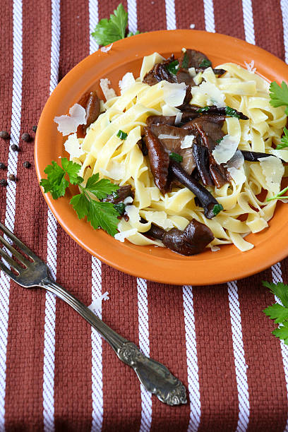 istock tagliatelle pasta with mushrooms and cheese 462385275