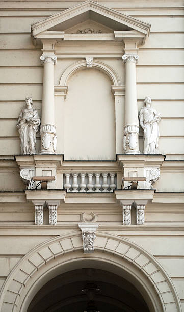 istock Two sculptures in the town hall Novi Sad 462385779