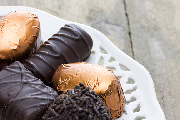 istock pralines on a classic plate 462387587