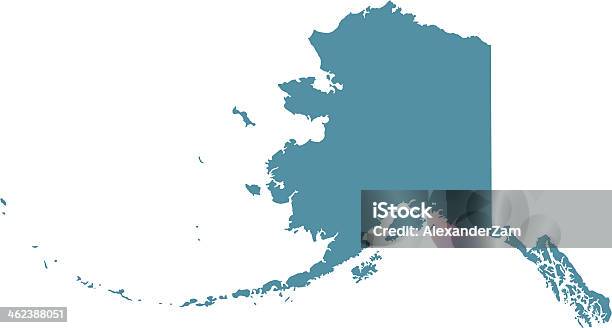 Map Of Alaska Stock Illustration - Download Image Now - Alaska - US State, Map, Computer Graphic