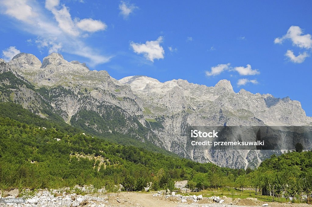 Thett Valley.  Monti Prokletije - Foto stock royalty-free di Acqua