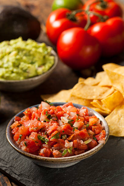 istock Homemade Pico De Gallo Salsa and Chips 462398137