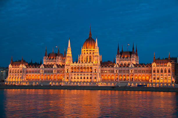 istock Parliament in Budapest, Hungary at night 462398165