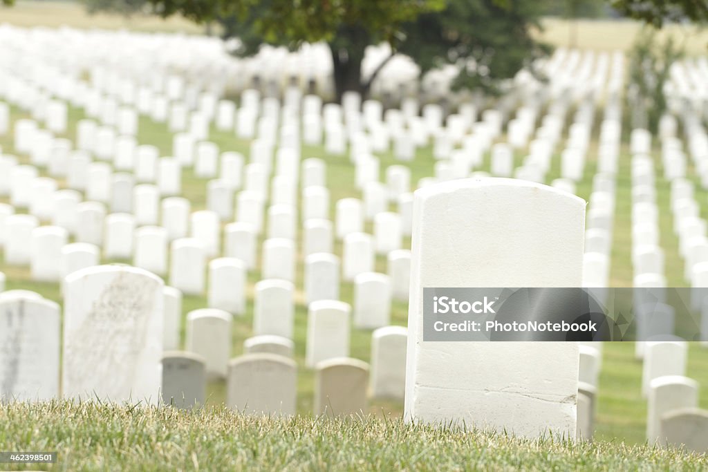 Arlington National Cemetery Headstones at the Arlington National Cemetery near Washington DC Armed Forces Stock Photo