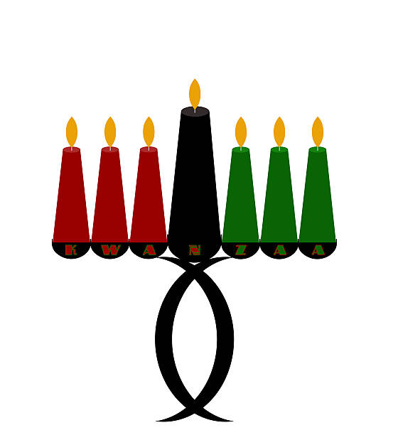 Kwanzaa Kinara Candle Holder stock photo