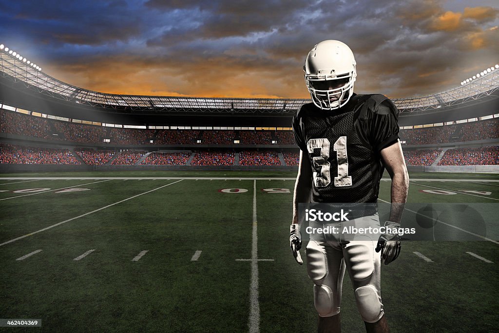 Football-Spieler - Lizenzfrei Amerikanischer Football Stock-Foto