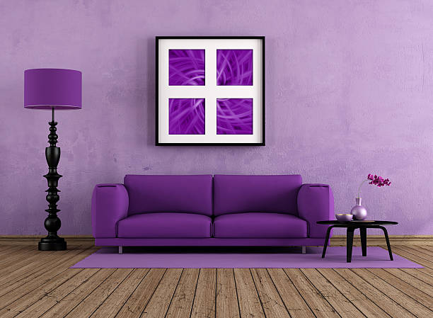 istock Purple living room 462405943