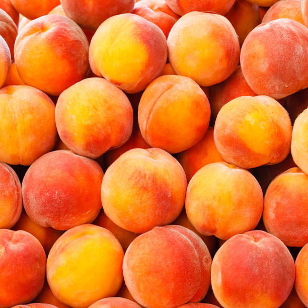 peach nahaufnahme - nectarine peaches peach abstract stock-fotos und bilder