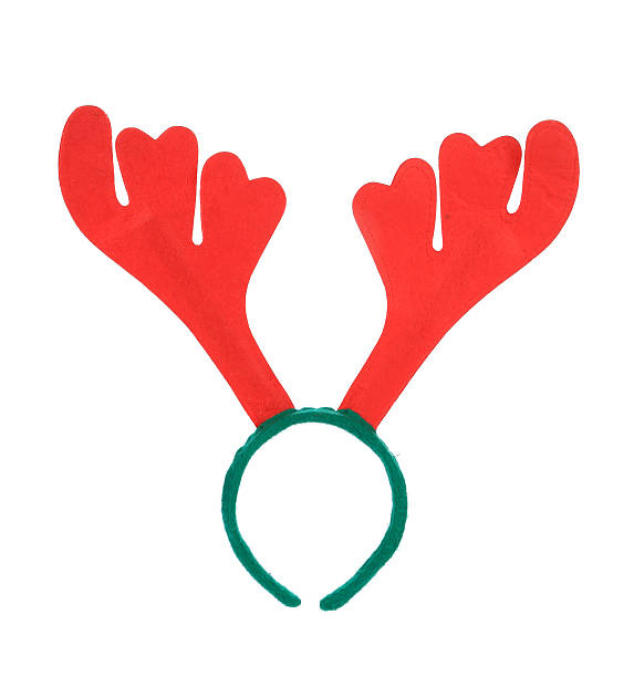 istock Pair of toy reindeer horns. 462414093
