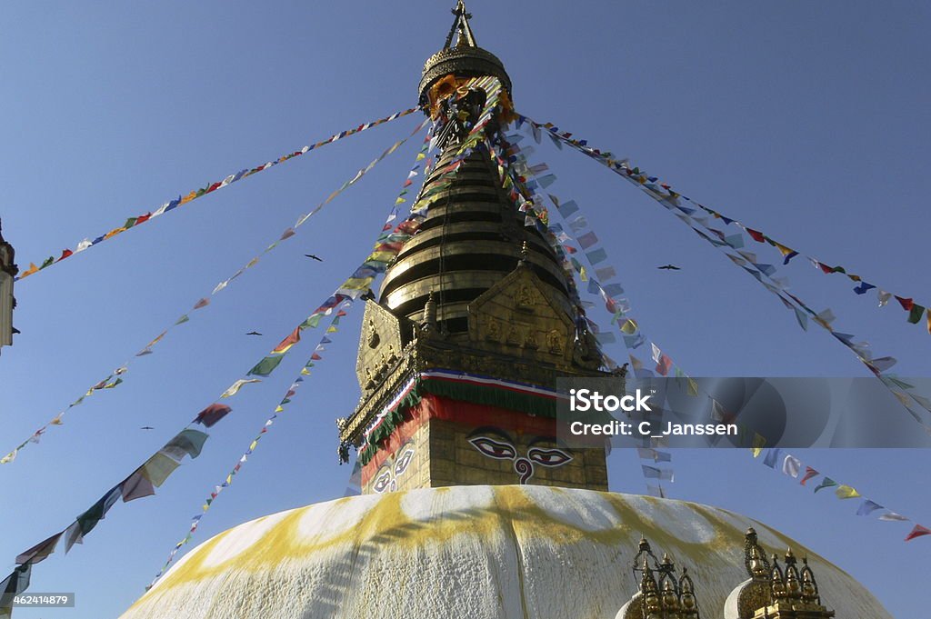 Swayambhunath (Swoyambhunath) Stupa, Kathmandu, Nepal - Foto stock royalty-free di Asia
