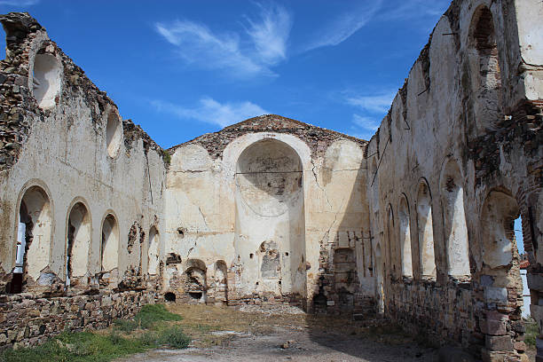 Cunda island church ruins,Balikesir,Turkey