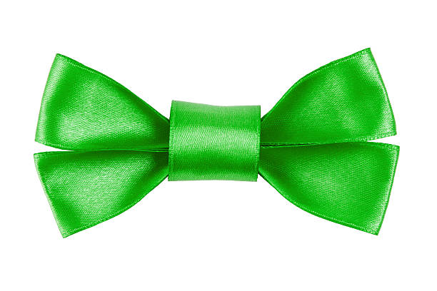 istock green festive bow made from ribbon 462415051