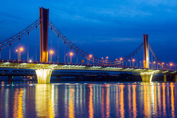 istock Bridge at night, cities and roads 462415197