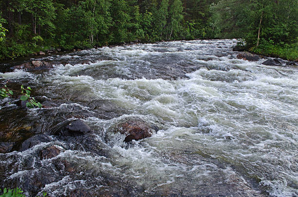 istock Threshold on the river Kolvitsa in Karelia, Russia 462415269