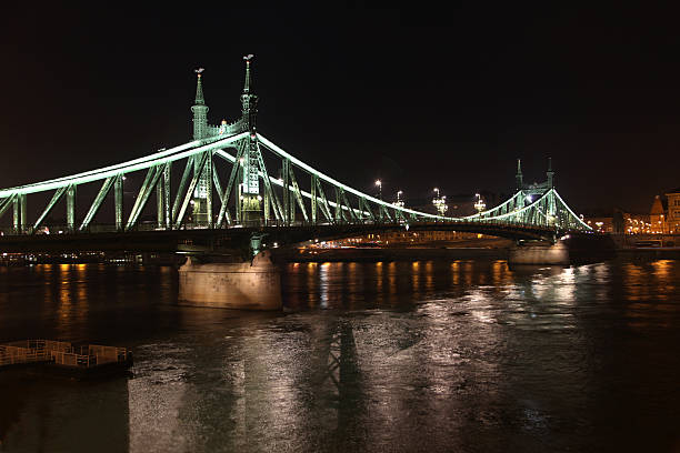 Liberdade Ponte de Budapeste - fotografia de stock