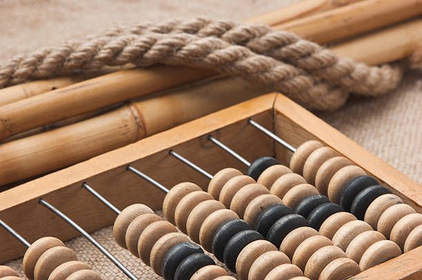 istock Still Life in a warehouse with  abacus 462419501