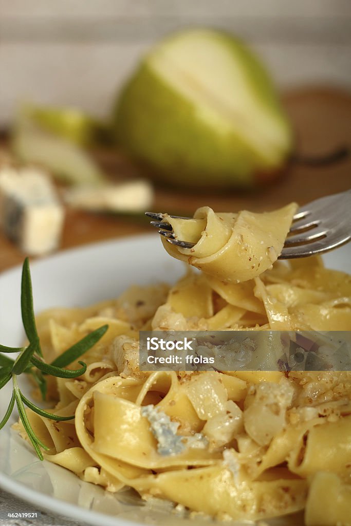 Massa (Fettuccine) Pappardelle al Gorgonzola - Royalty-free Alimentação Saudável Foto de stock