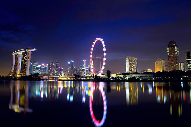 istock Singapore city skyline at night 462420327