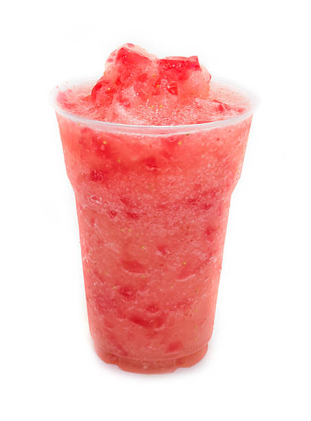 istock Strawberry smoothie on white background 462421661