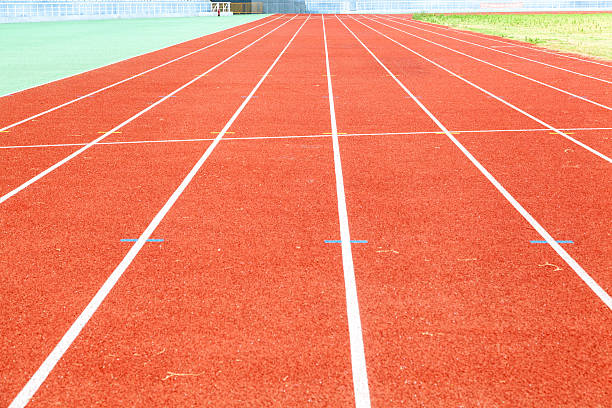 istock number 1 2 3 on race track in stadium 462423687