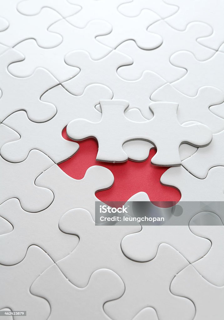puzzle mit fehlenden Stück roten - Lizenzfrei Abwesenheit Stock-Foto