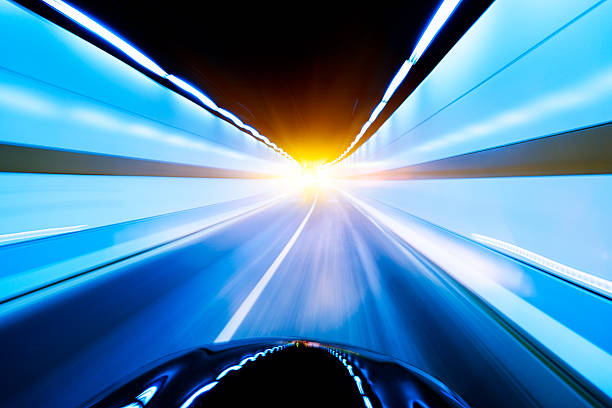 istock High-speed car in the tunnel, Motion Blur 462424821