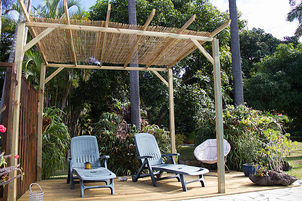 istock Wooden terrace to relax 462429373