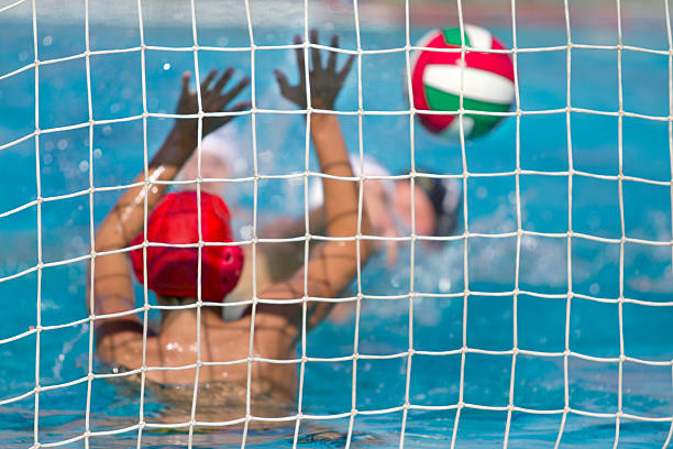 Water Polo Goalie, Goal water polo cap stock pictures, royalty-free photos & images