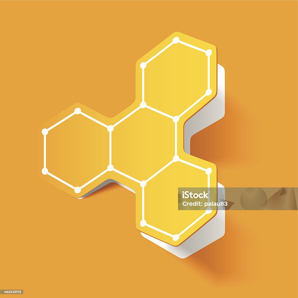 Structure Sticker Molecular Structure Sticker Stock Illustration - Download Image Now ...