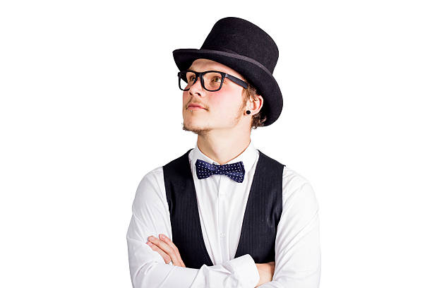 istock Portrait of young man with hat 462435353