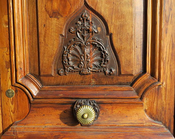 istock Golden Door Knob with flowers 462440507