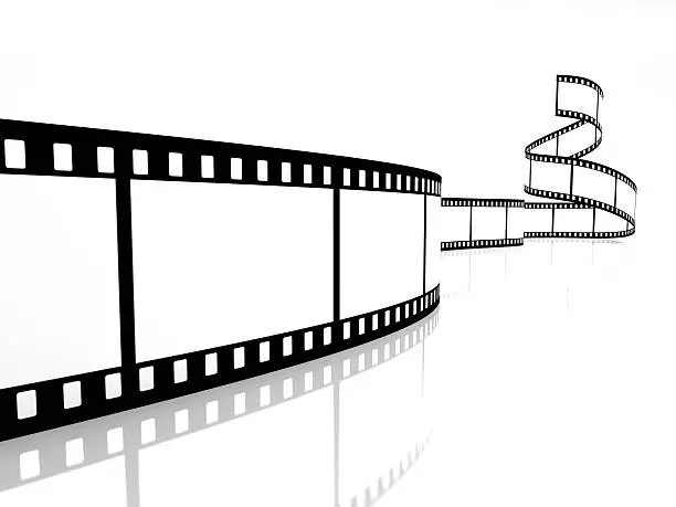 film strip image on white background