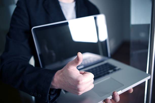 istock Businessman with Laptop 462452091