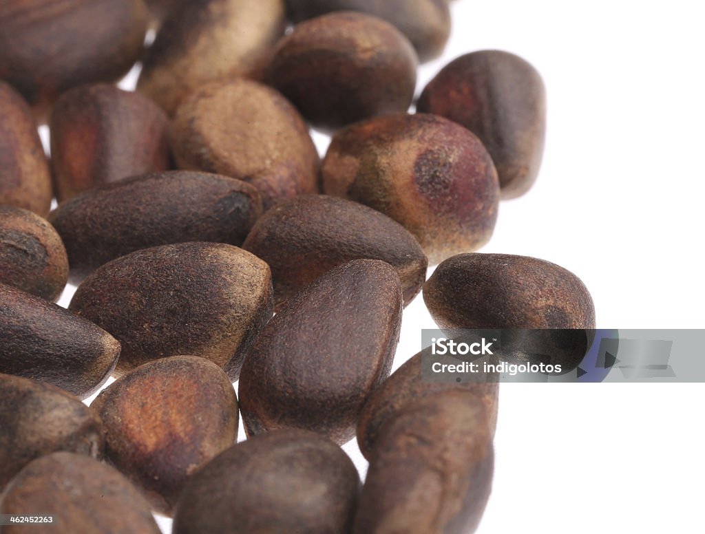 Close up of pine nuts bunch. Close up of pine nuts bunch. Whole background. Animal Markings Stock Photo