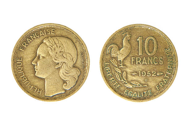 istock Old french monetary unit franc. 462452957